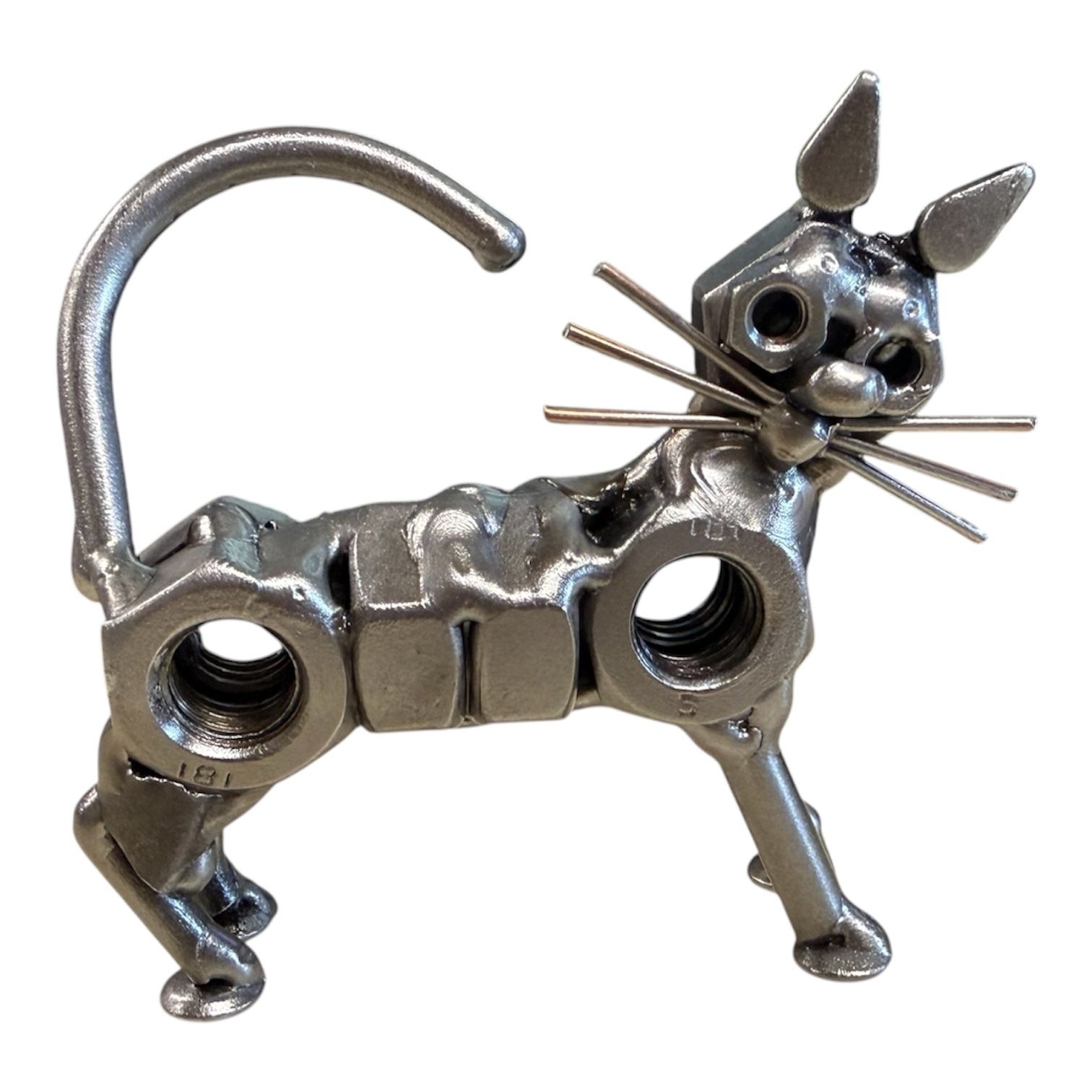 Poes van metaal ? Handgemaakt moerenmannetje kat