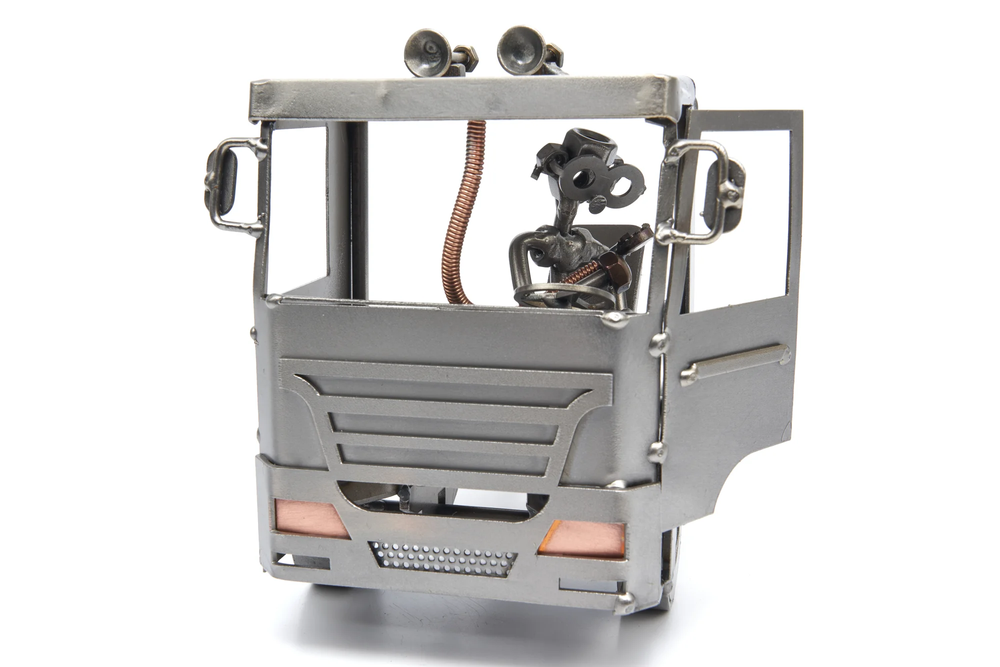 Metalen beeldje vrachtwagenchauffeur – ideaal Vaderdagcadeau