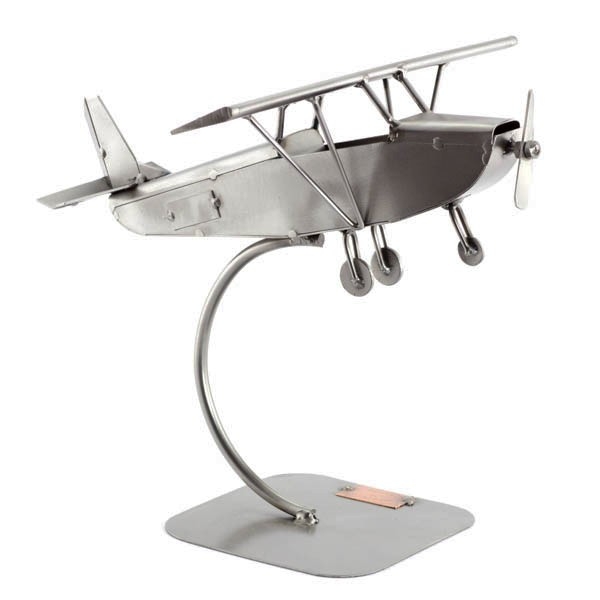 Aktentas verkoper Gelijkwaardig IJzersterkegeschenken.nl - Cadeau beeldje - Cessna miniatuur vliegtuig -  t0153 - Origineel cadeau - Unieke metalen beeldjes