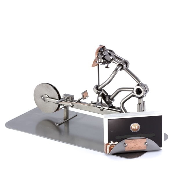 Peddel ergometer met visitekaarthouder